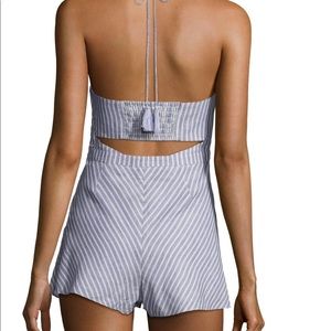 The Jetset Diaries Haven Striped Romper Playsuit